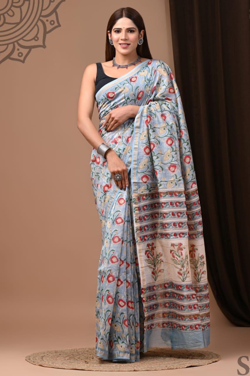 Neerangi Chanderi Silk Saree