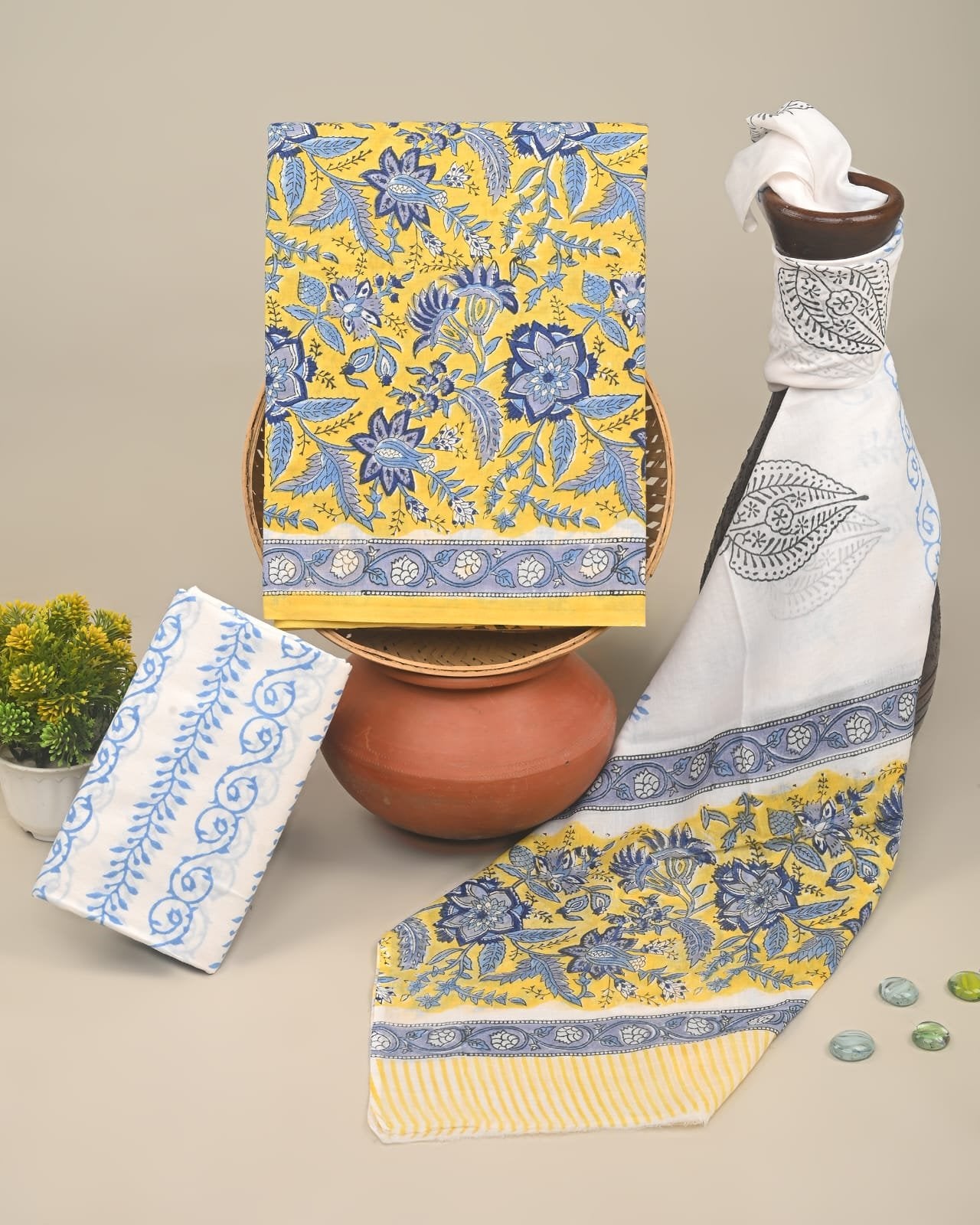 Sunehra Hand Block Printed Suit Set