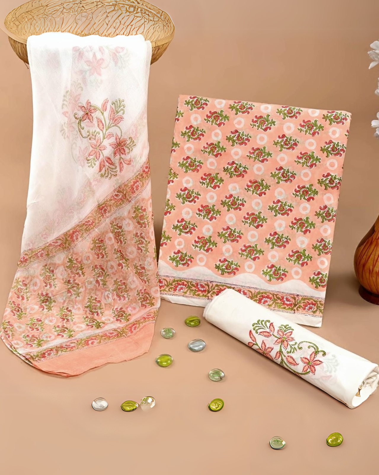 Florisse Hand Block Printed Suit Set