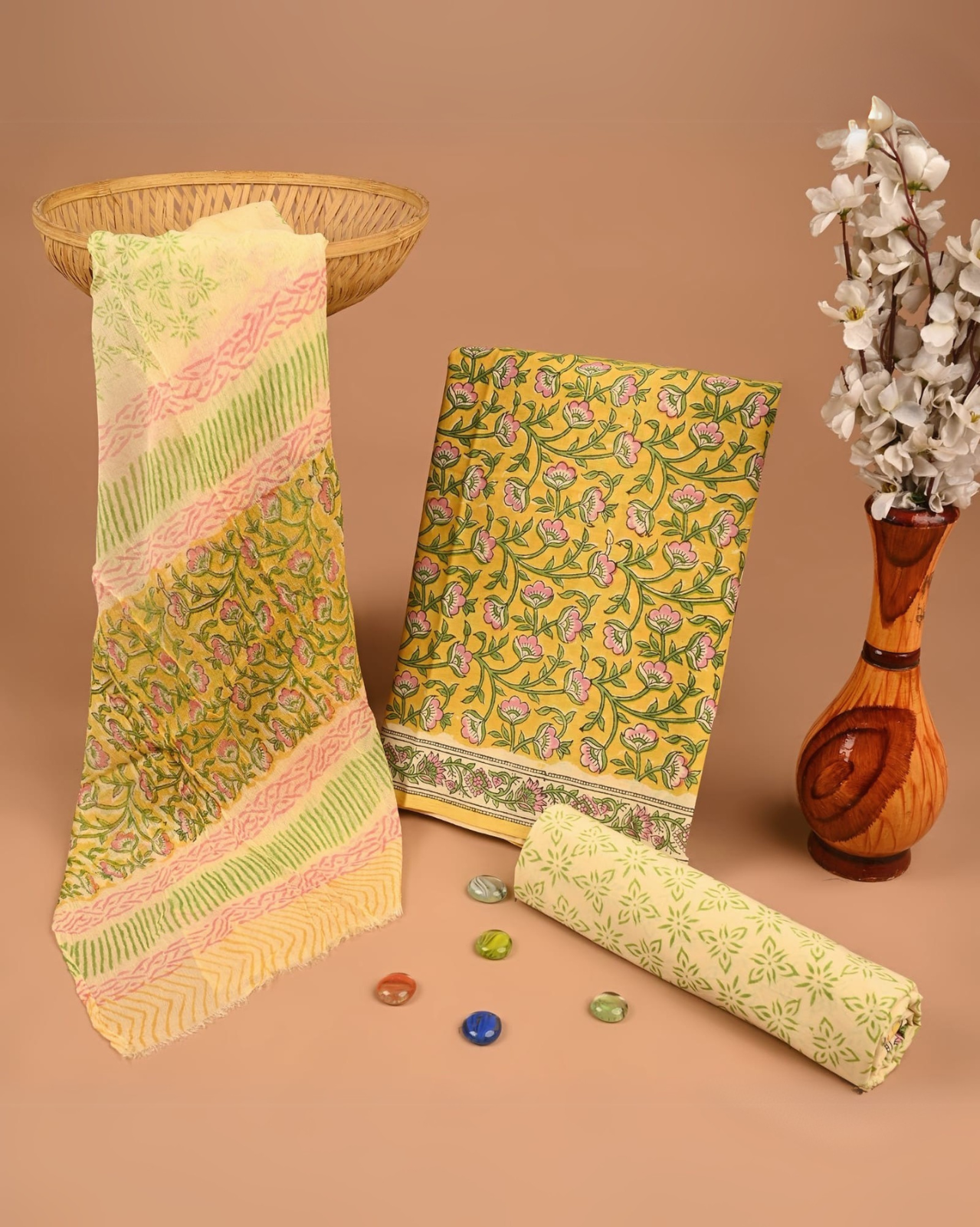 Mimosa Hand Block Printed Suit Set