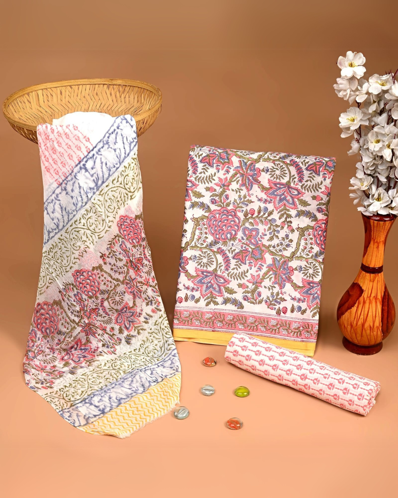 Noorana Hand Block Printed Suit Set