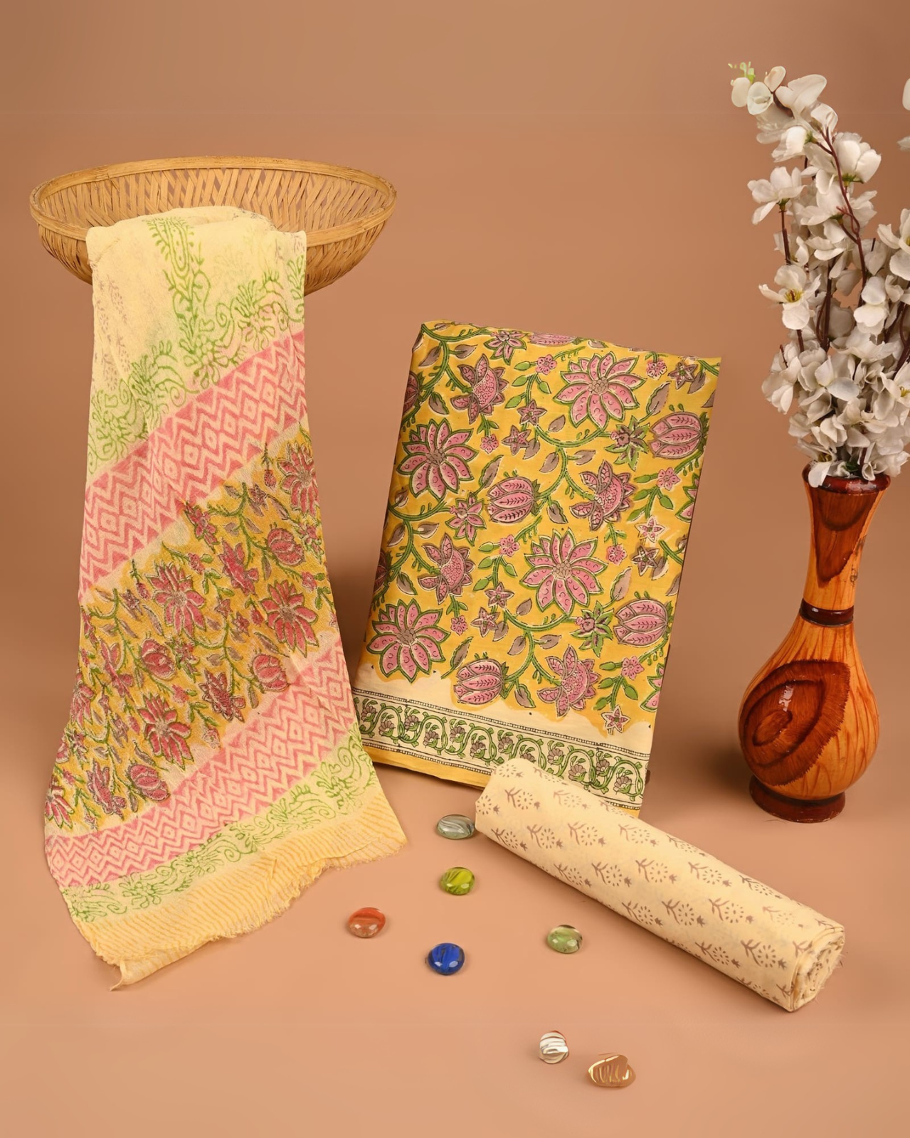 Saanvini Hand Block Printed Suit Set