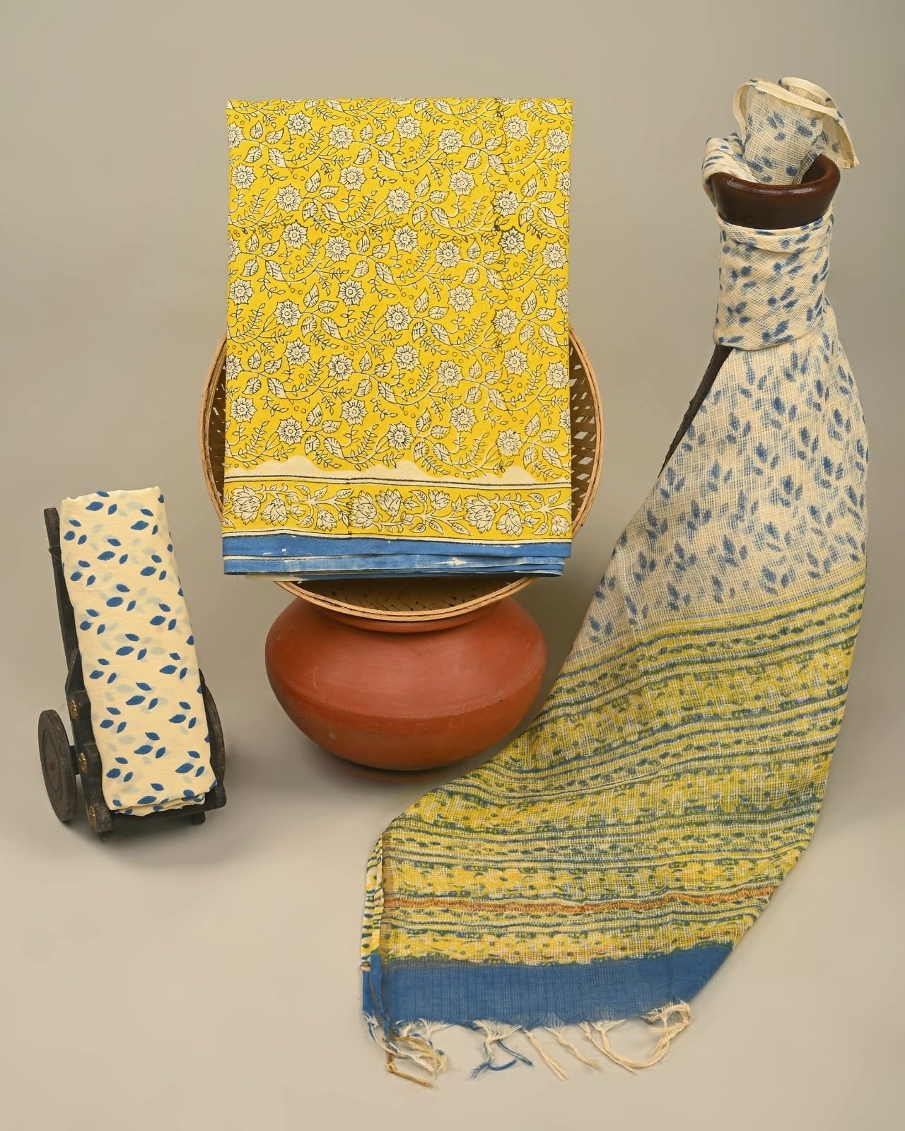 Saphra Hand Block Printed Suit Set