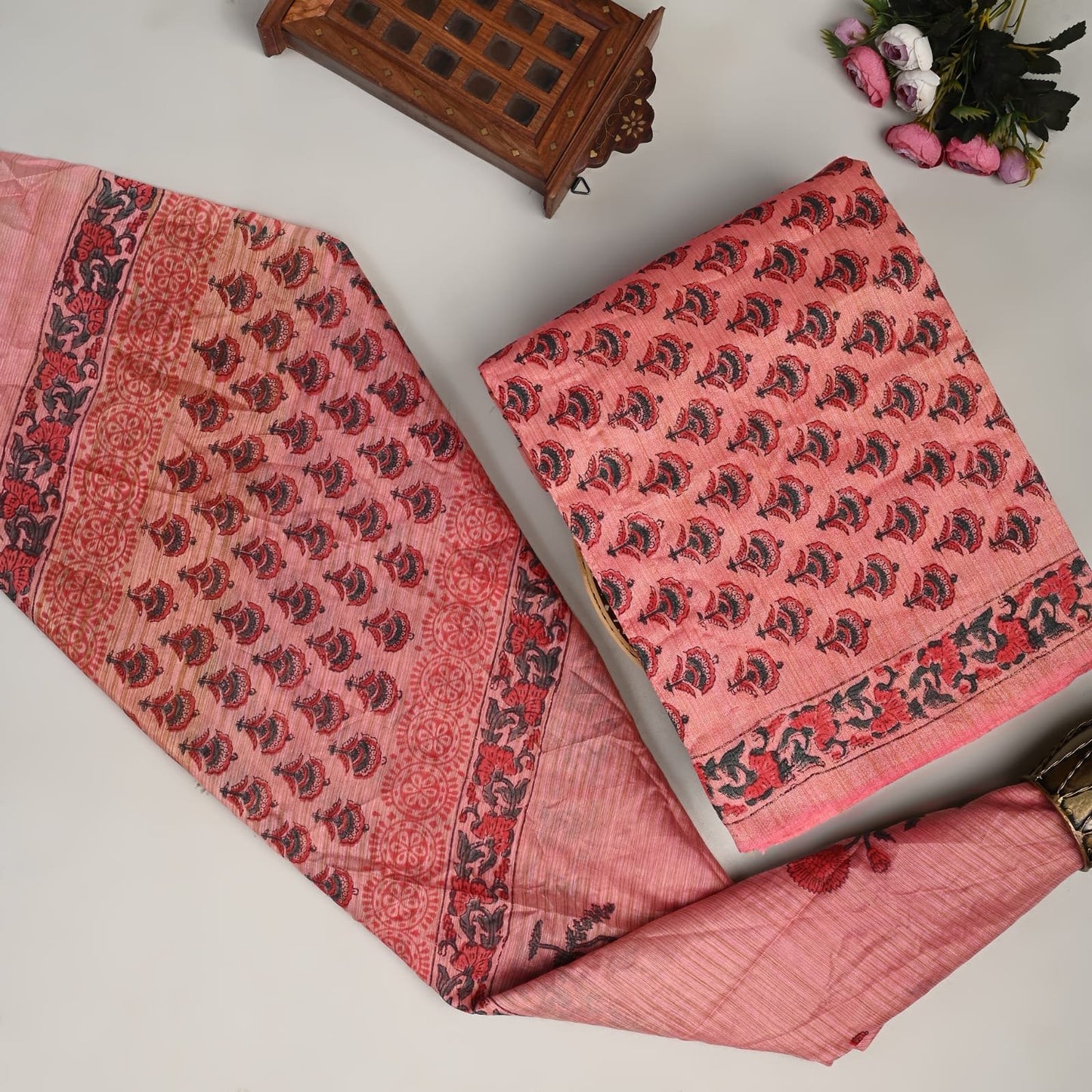 Zarika Khadi Top And Dupatta Set