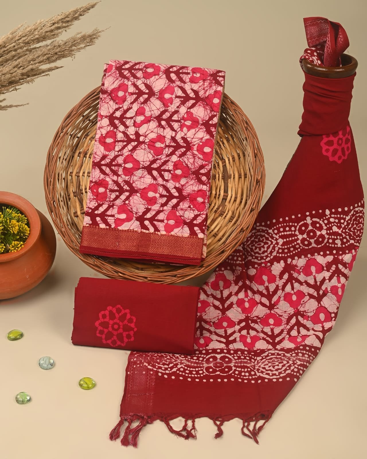 Elara South Cotton Suit Set