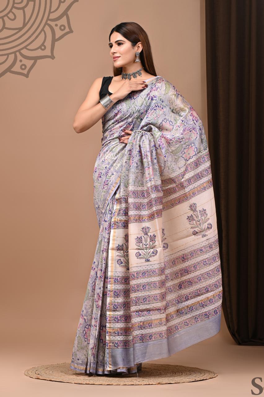Samira Chanderi Silk Saree