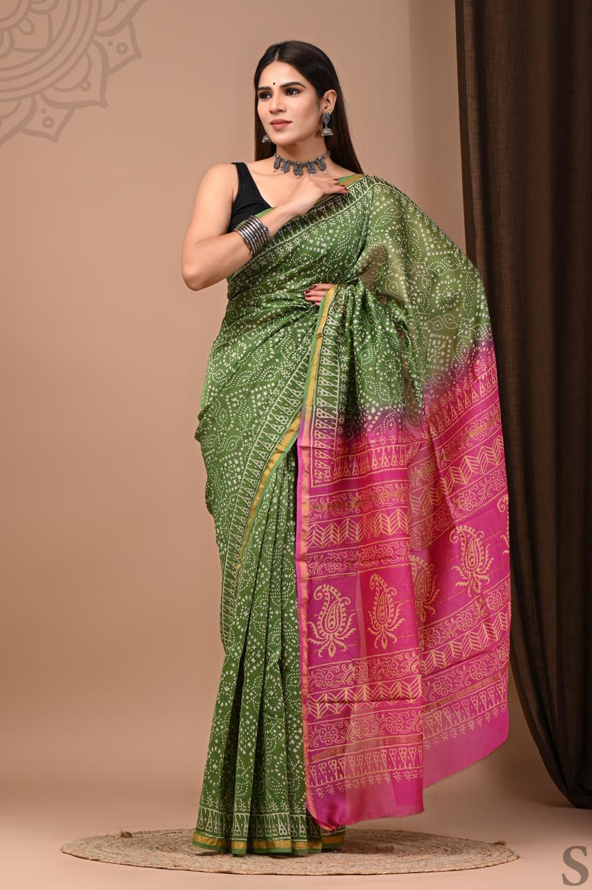 Viraja Chanderi Silk Saree