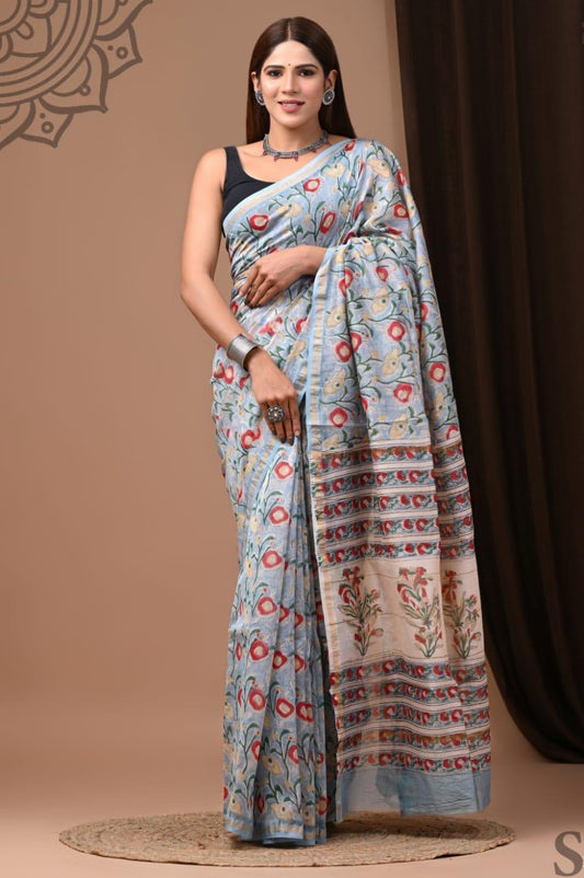 Neerangi Chanderi Silk Saree