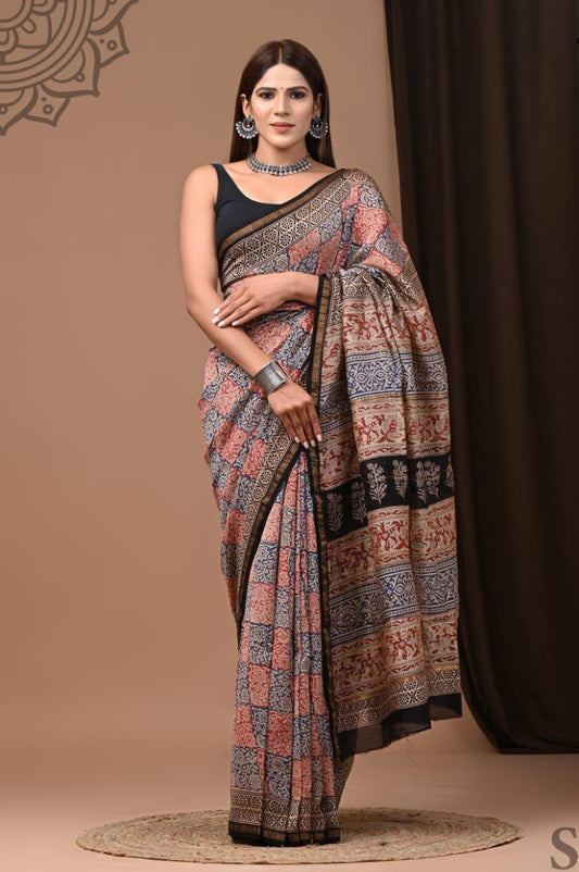 Saanjh Chanderi Silk Saree