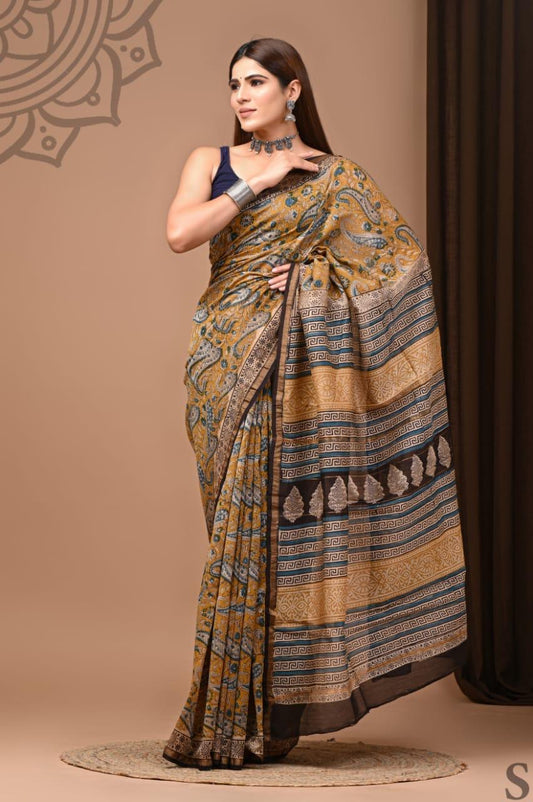 Kanchan Chanderi Silk Saree