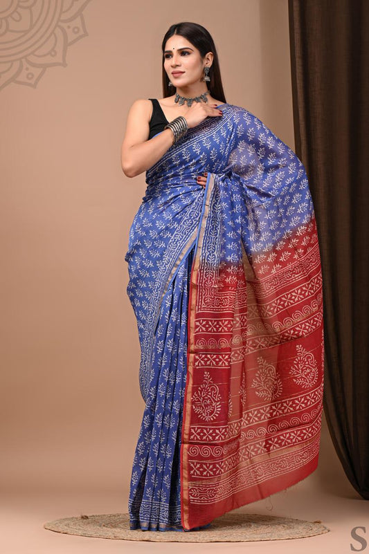 Meghrang Chanderi Silk Saree