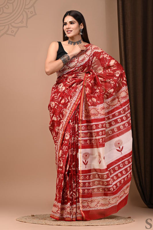 Raktima Chanderi Silk Saree