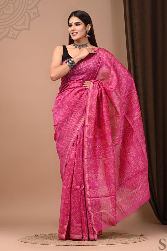 Manikya Chanderi Silk Saree