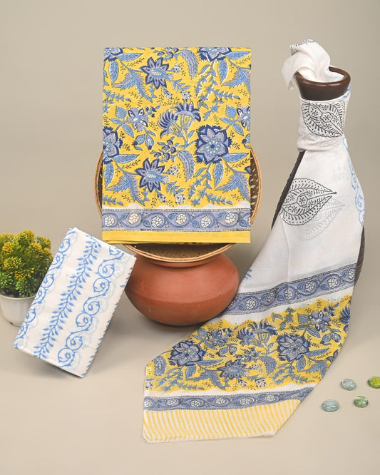 Sunehra Hand Block Printed Suit Set