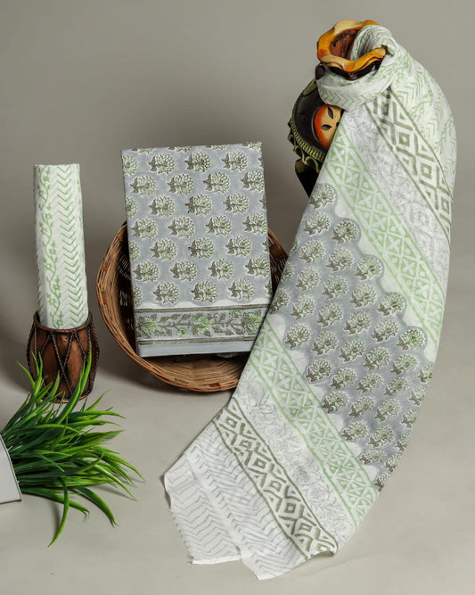Avani Hand Block Printed Suit Set