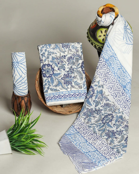 Celeste Hand Block Printed Suit Set