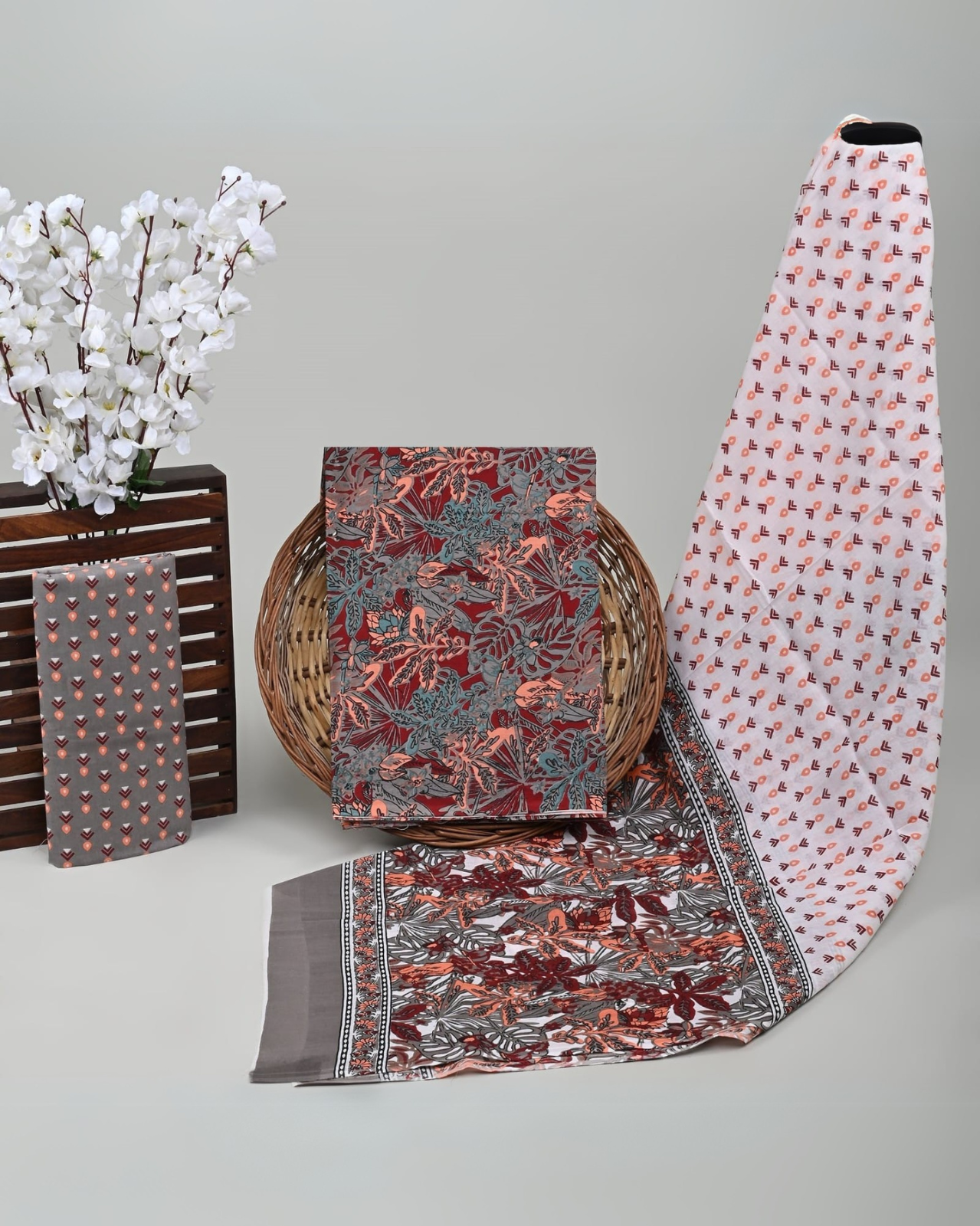 Rustora Hand Block Printed Suit Set