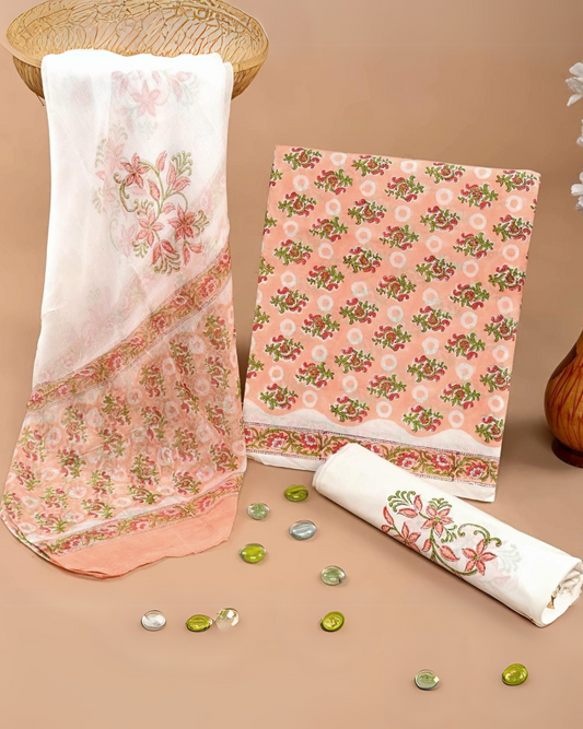 Florisse Hand Block Printed Suit Set