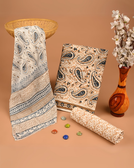 Sandline Hand Block Printed Suit Set