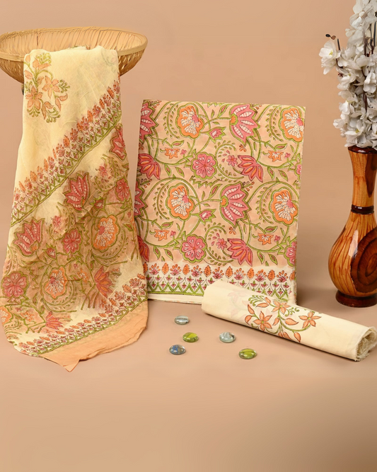 Abeerah Hand Block Printed Suit Set
