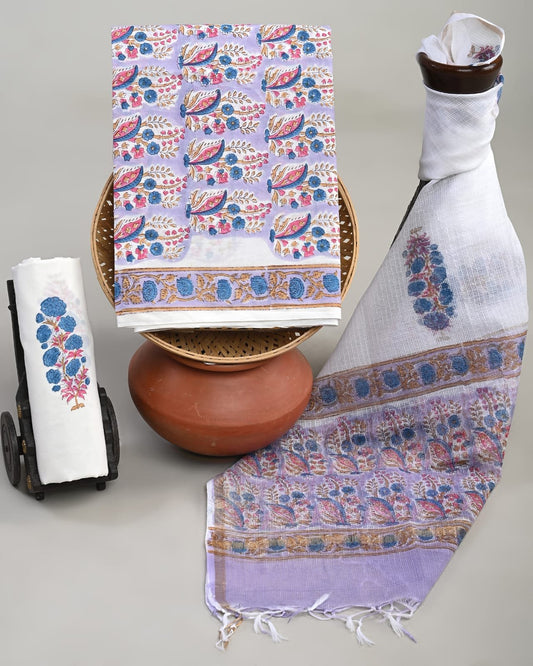 Florencia Hand Block Printed Suit Set