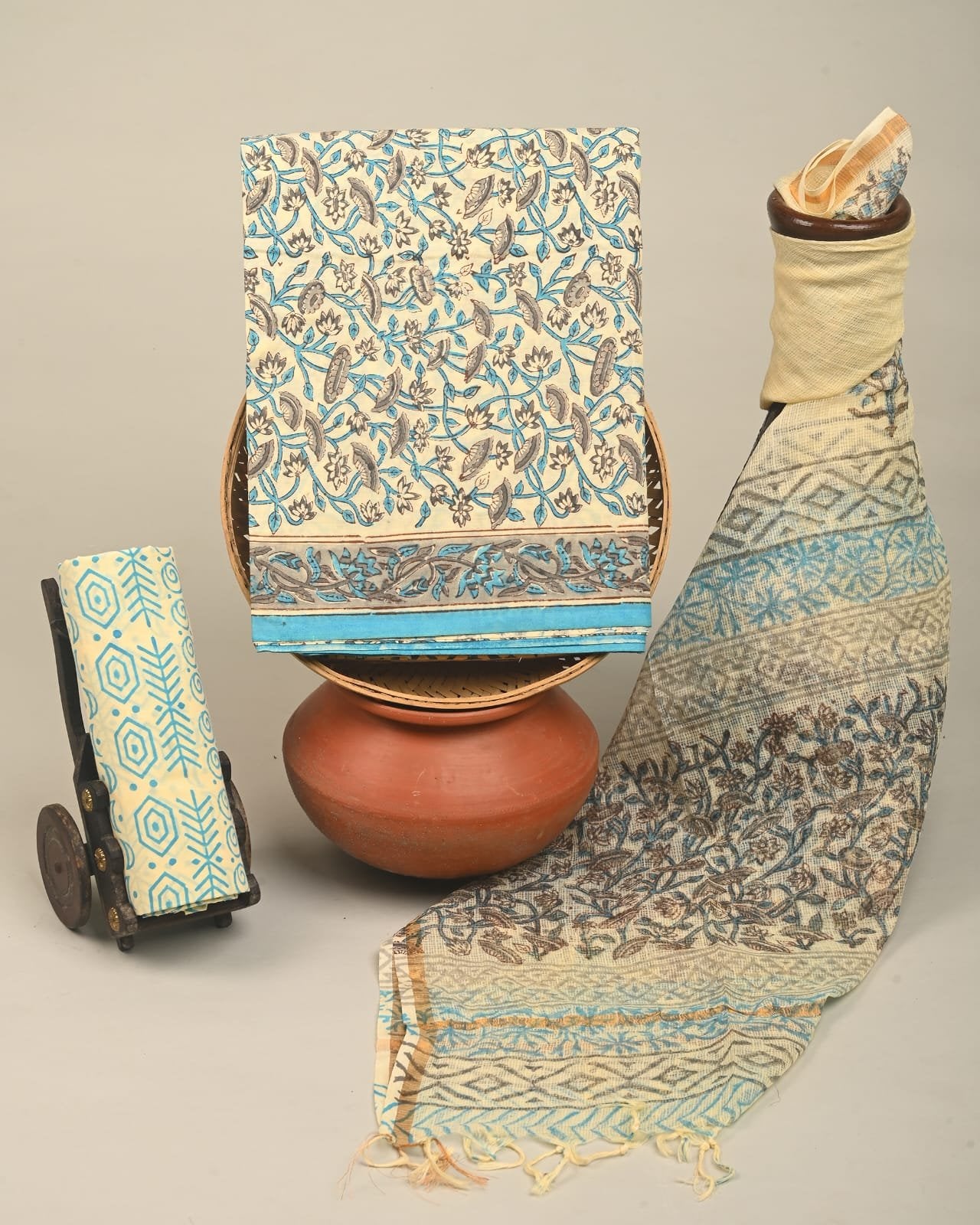 Bluemira Hand Block Printed Suit Set
