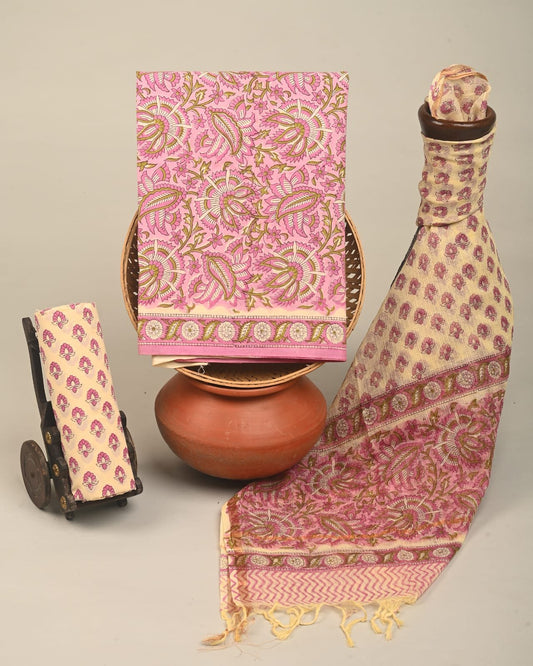 Gulista Hand Block Printed Suit Set