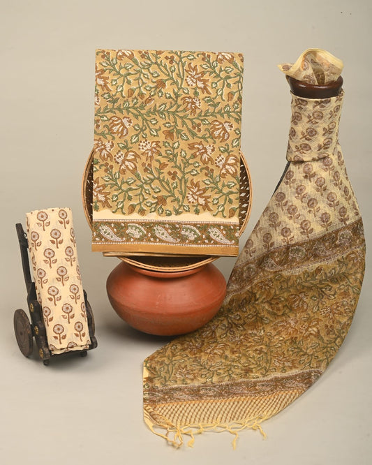 Zafreen Hand Block Printed Suit Set