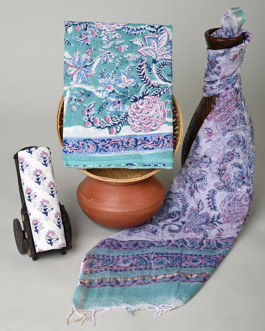 Seamyst Hand Block Printed Suit Set