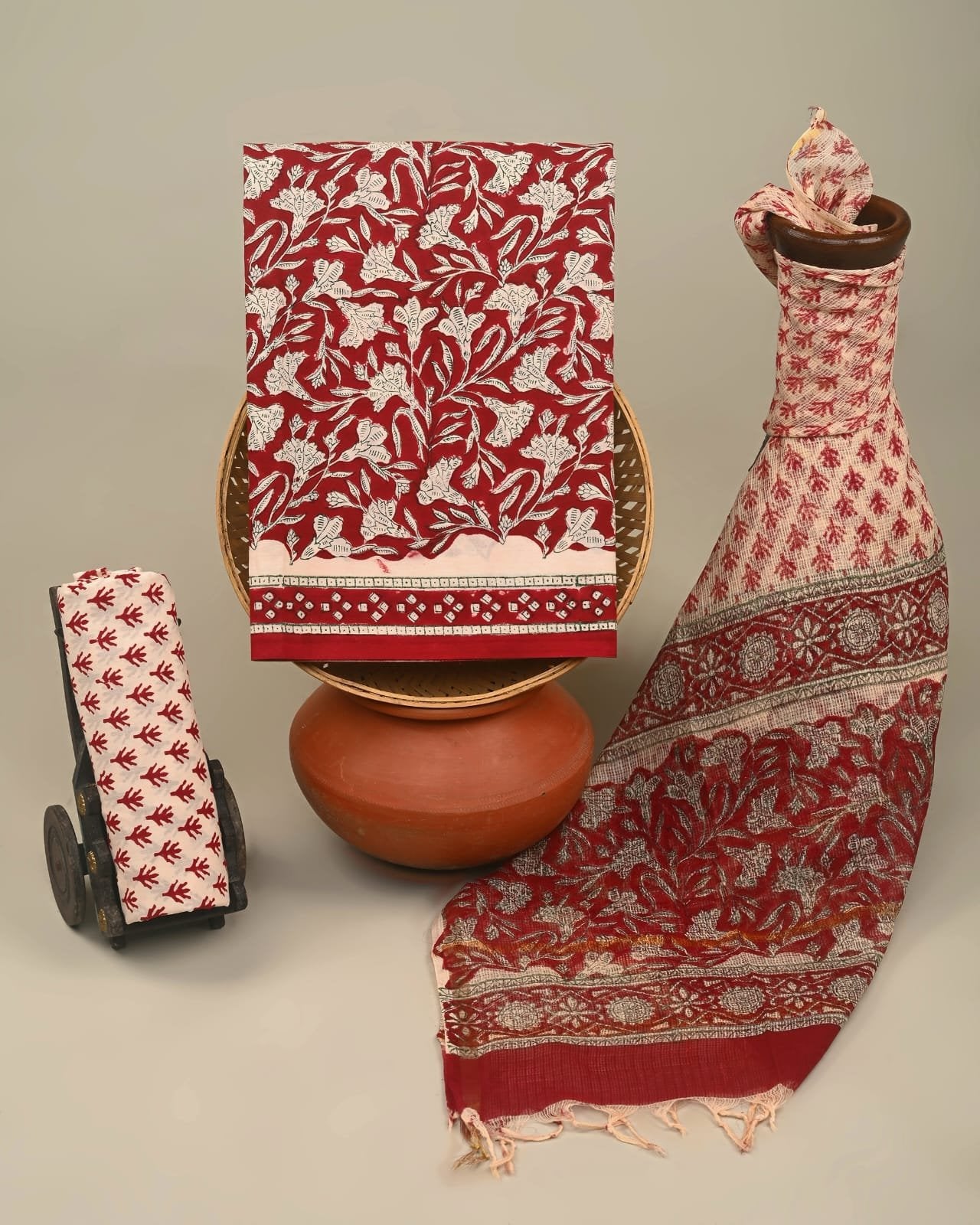 Rudhra Hand Block Printed Suit Set