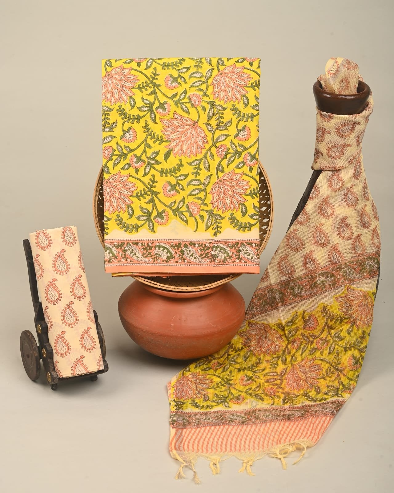Suncrest Hand Block Printed Suit Set
