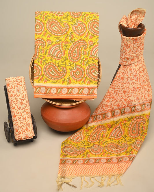 Vibranzy Hand Block Printed Suit Set