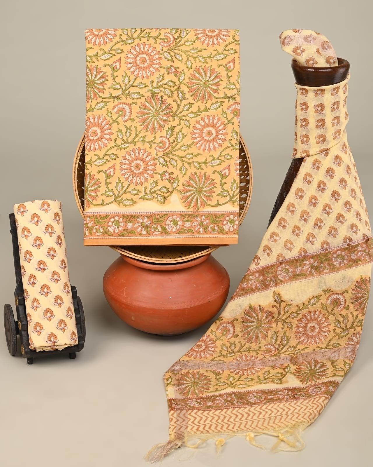 Marisia Hand Block Printed Suit Set