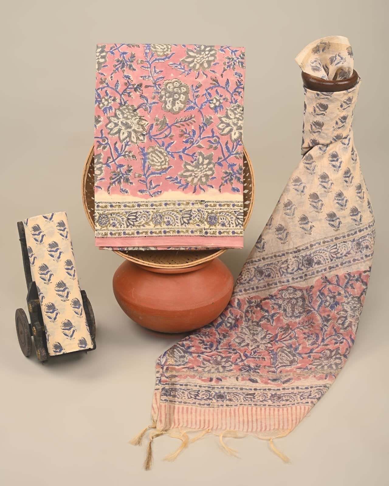 Vintara Hand Block Printed Suit Set