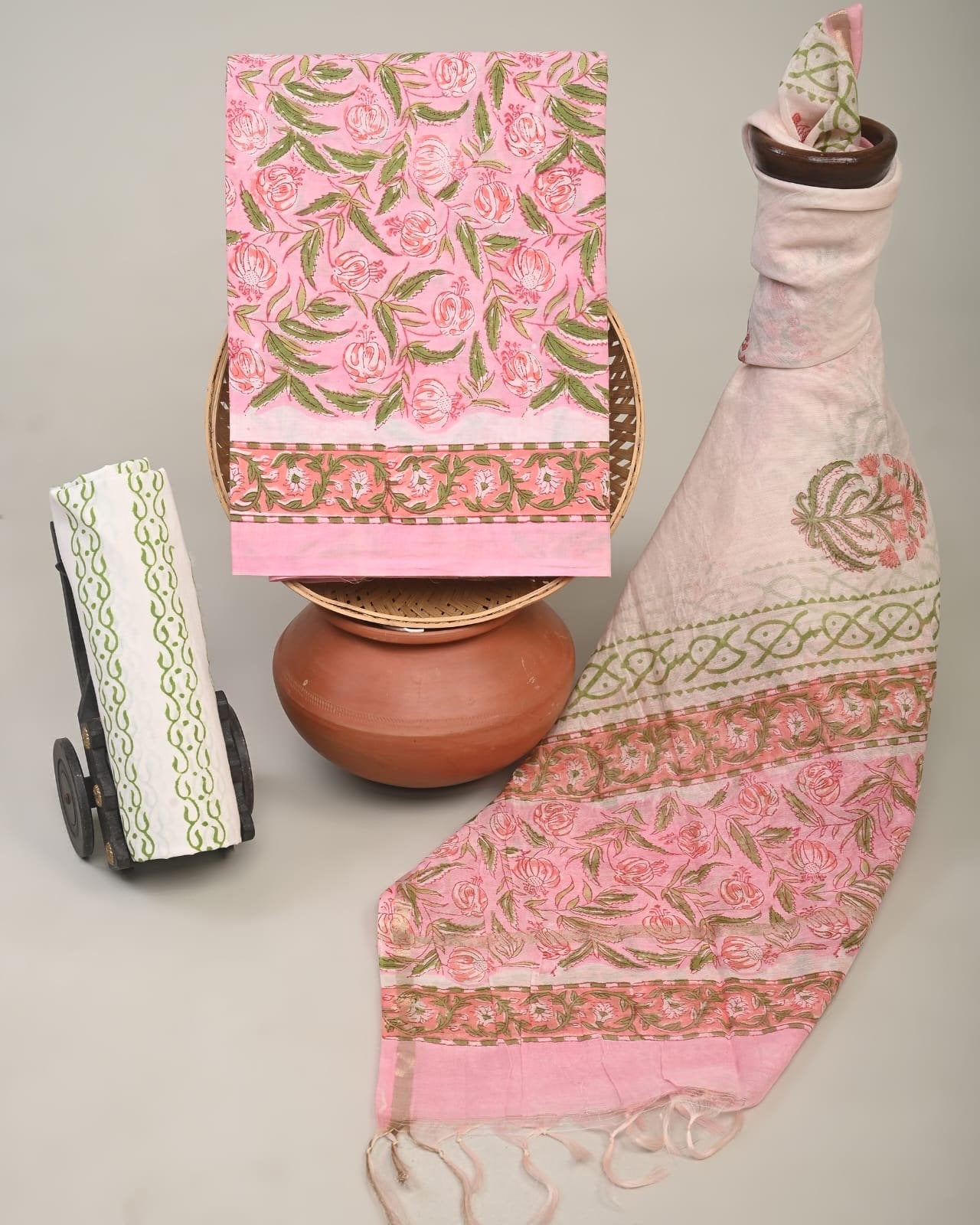 Seraphine Hand Block Printed Suit Set