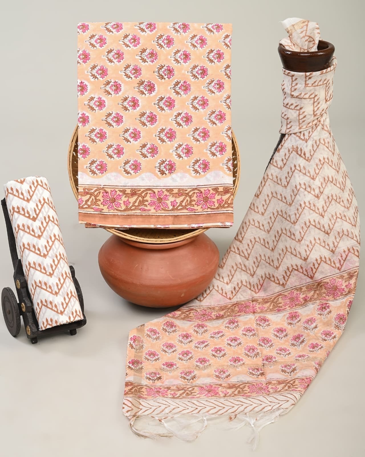 Sienna Hand Block Printed Suit Set