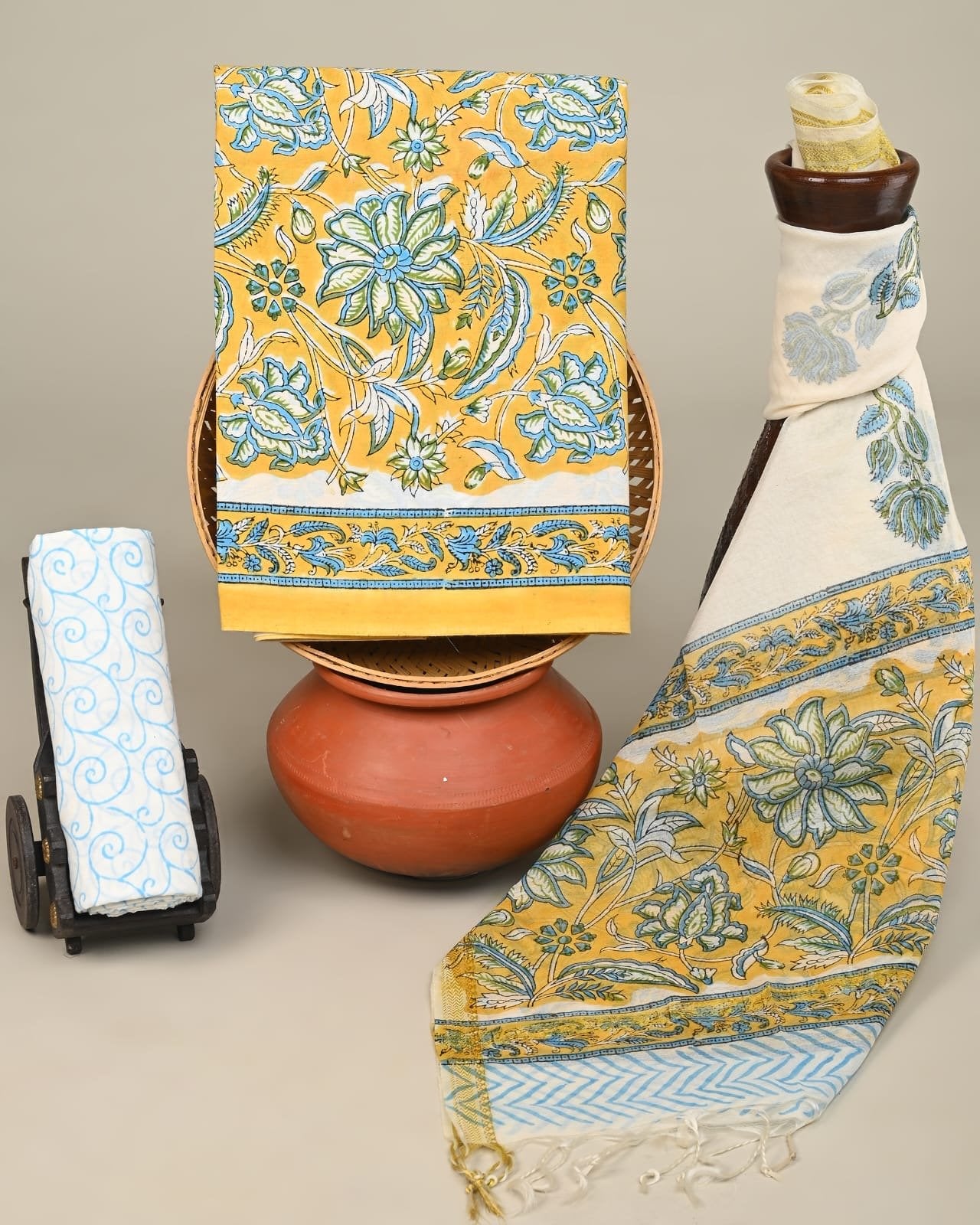 Duneglow Hand Block Printed Suit Set