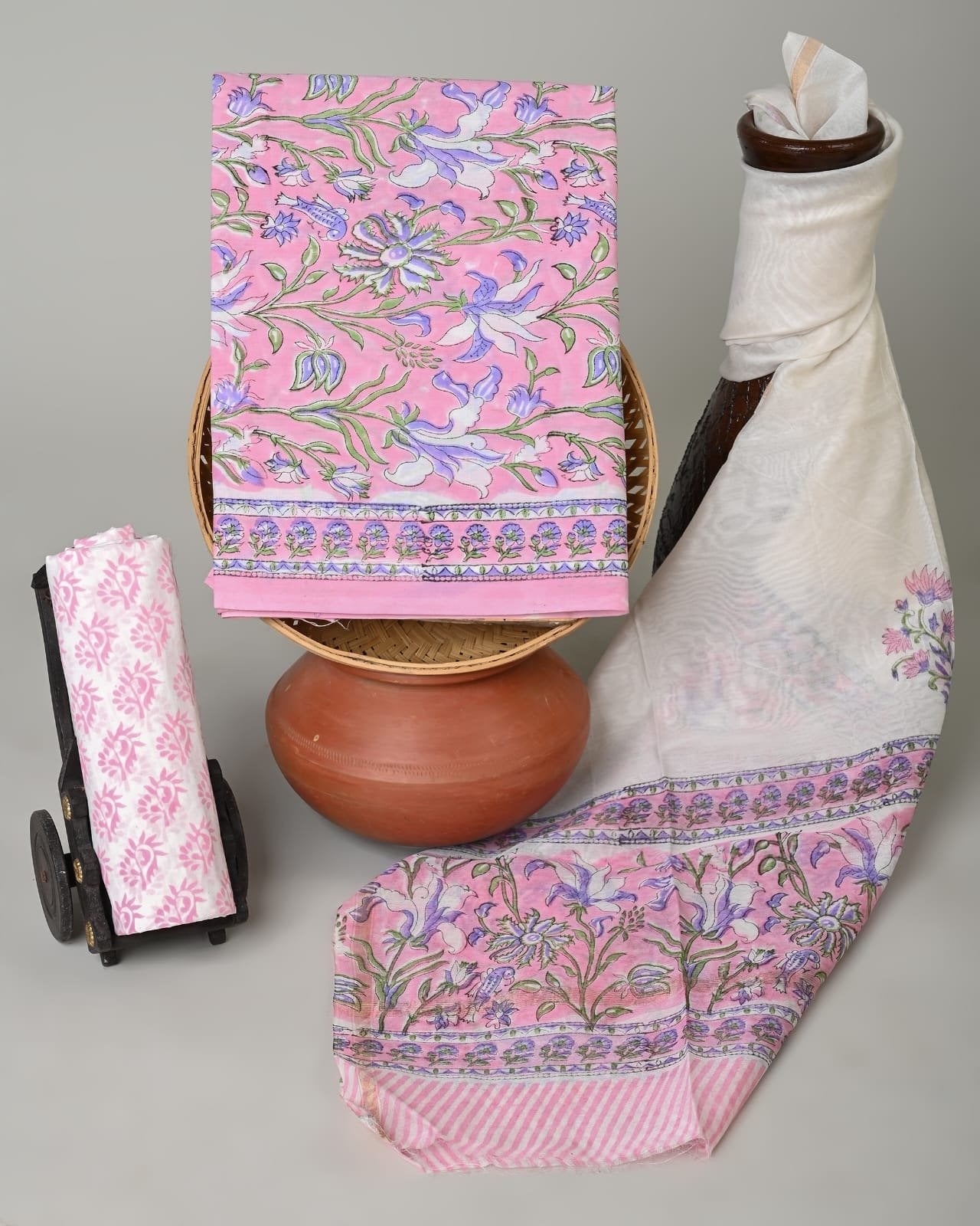 Lilacrush Hand Block Printed Suit Set