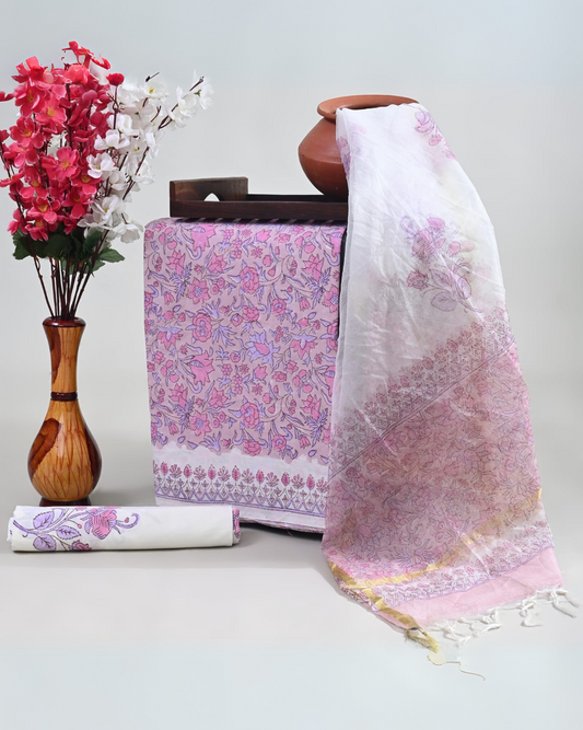 Aalaya Hand Brush Printed Suit Set