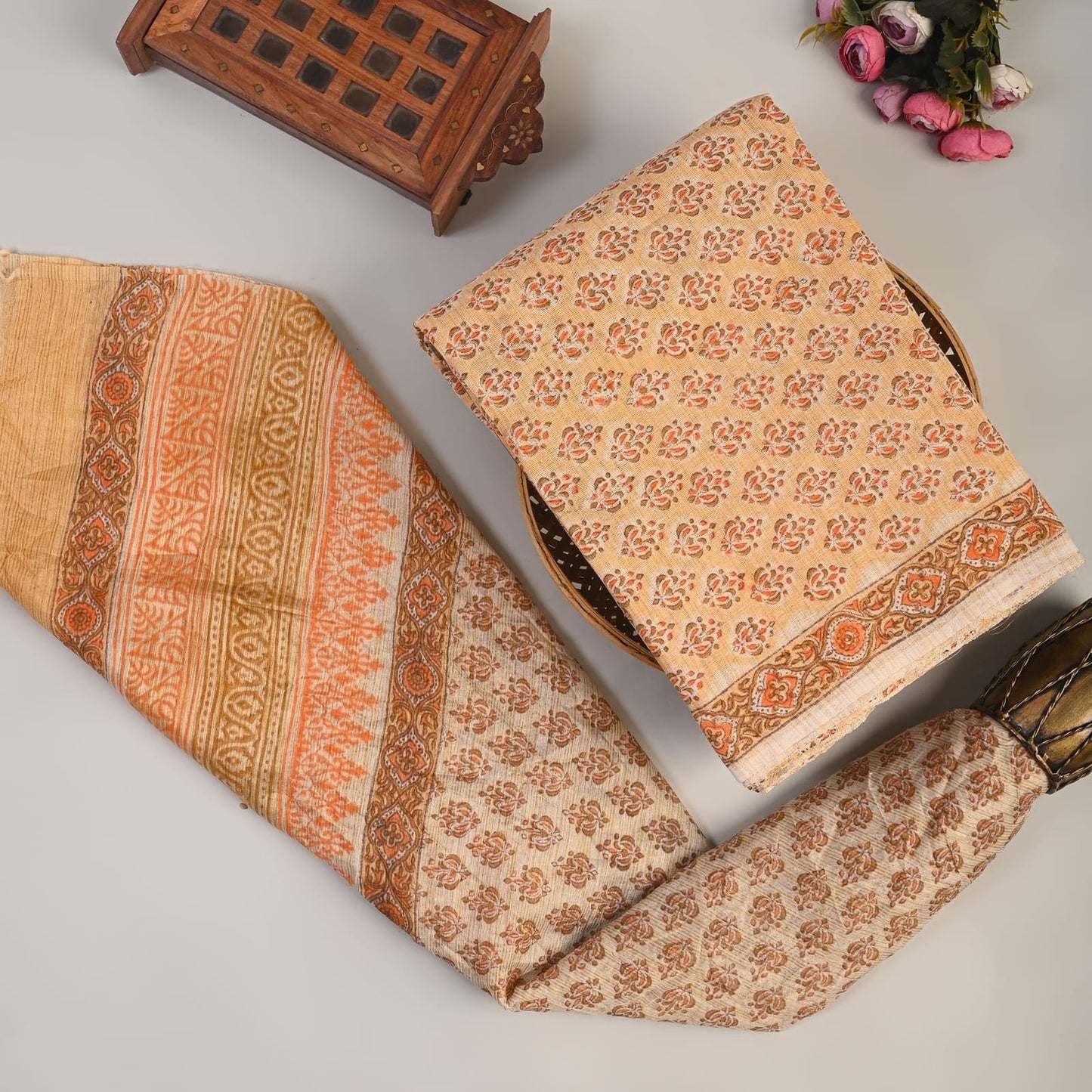 Terraza Khadi Top And Dupatta Set