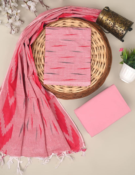 Berry Blush Ikkat Suit Set