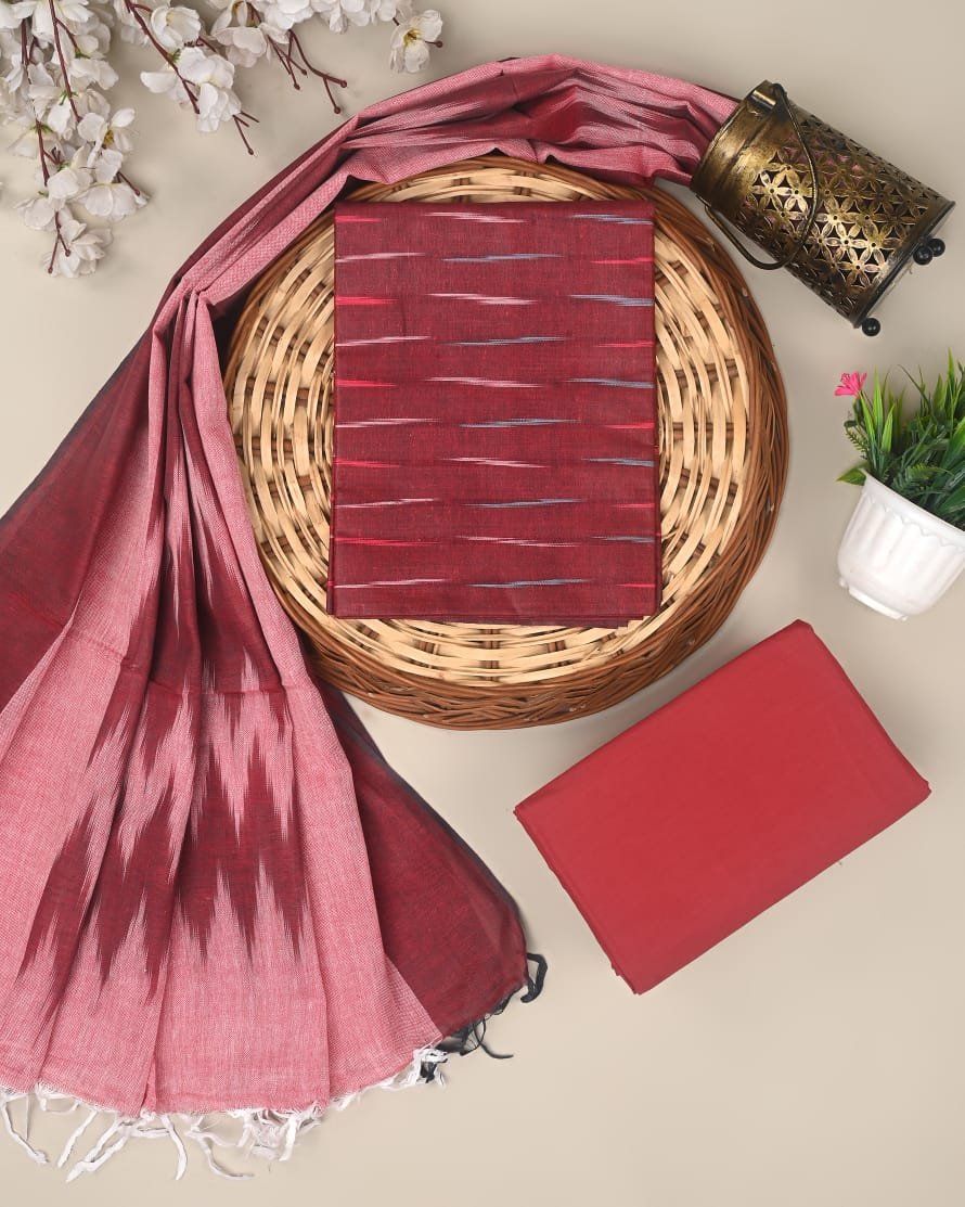 Sangria Ikkat Suit Set