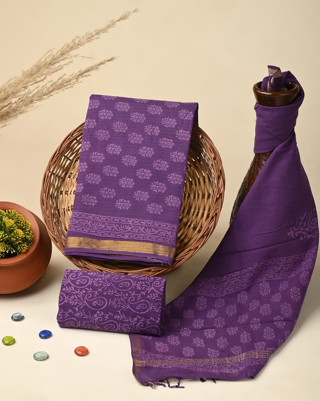 Mysa South Cotton Suit Set