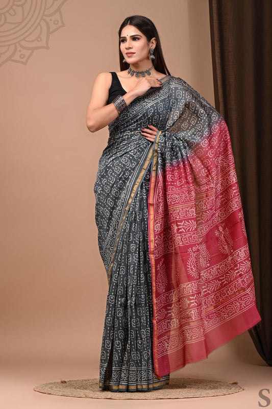 Kaashni Chanderi Silk Saree