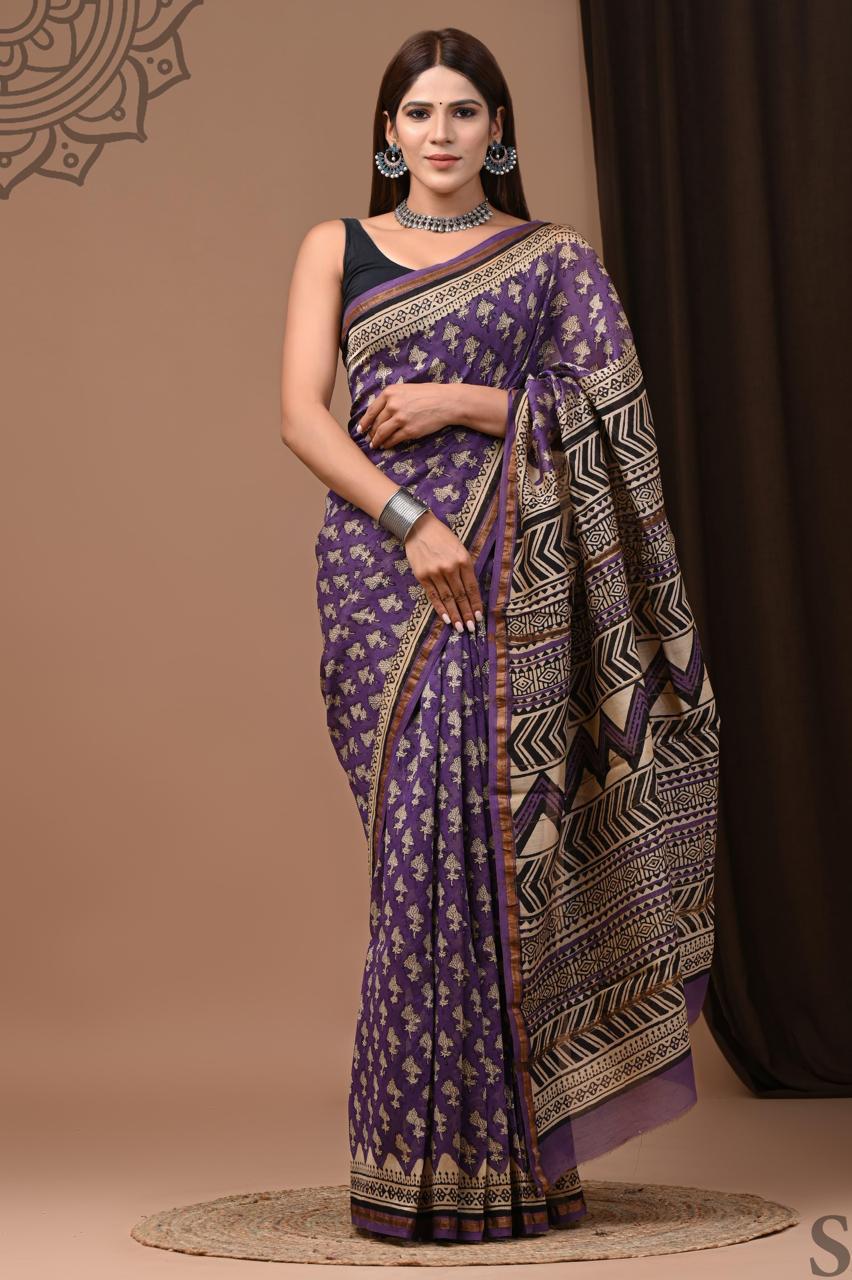 Madhvika Chanderi Silk Saree